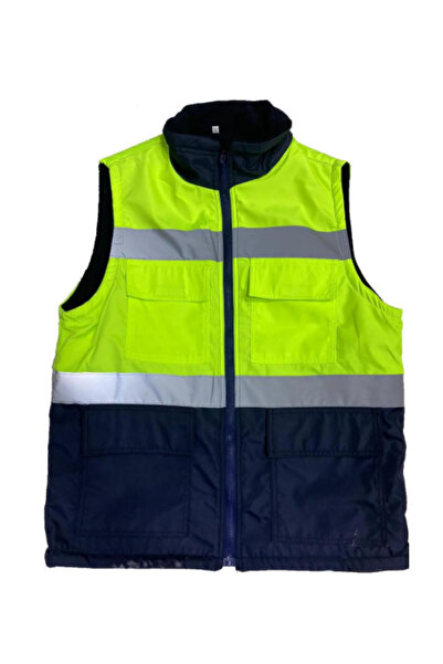 Global YEŞİL-LACİVERT M FOSFORLU KIŞLIK YELEK