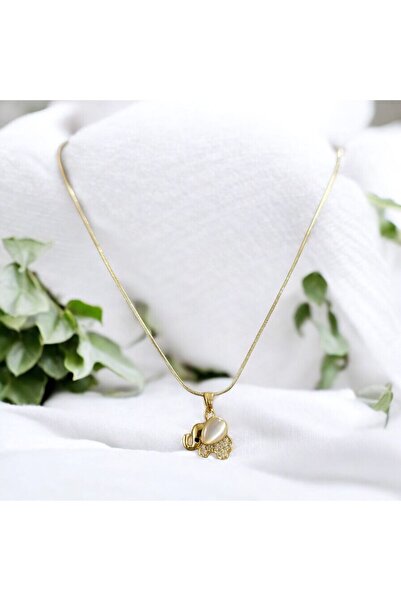 Mudizu Fil Figürlü Çelik Kolye