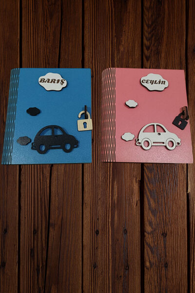 Şirin Lazer 2 ADET İSME ÖZEL KİTAP ŞEKLİNDE HEDİYELİK KUMBARA KARNE HEDİYESİ