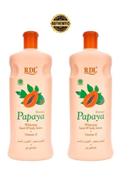 RDL لوشن تبييض اليدين والجسم بخلاصة البابايا مع فيتامين هـ - عبوة من قطعتين (...