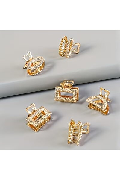 GÜNEBAKAN AKSESUAR 6'lı küçük boy metal toka