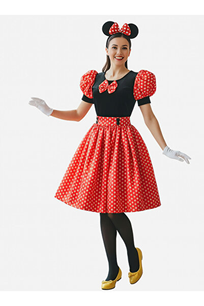 OEM Women's Minnie Mouse carnival costume size red with polka dots - premium ...