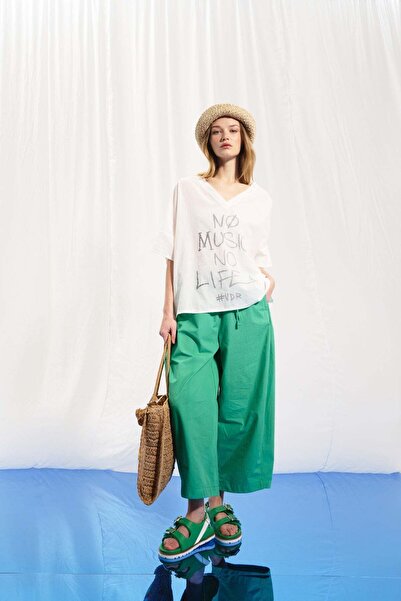 VDR Green Poplin Baggy Pants 17107