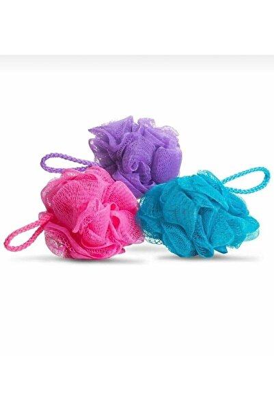 TOPALAKTİCARET 3 قطع من ليفة الاستحمام، كيس استحمام، ليفة من التول، كيس ليفة ...