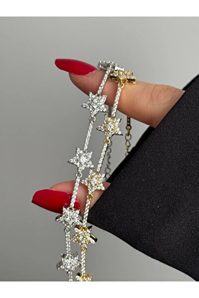aksesuarista Silver Taşlı Yıldız Bileklik