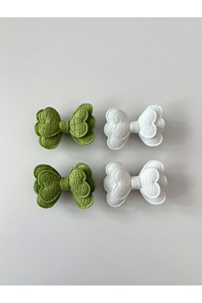 LİNACO Vintage Fabric Bow Tie Set – Girls