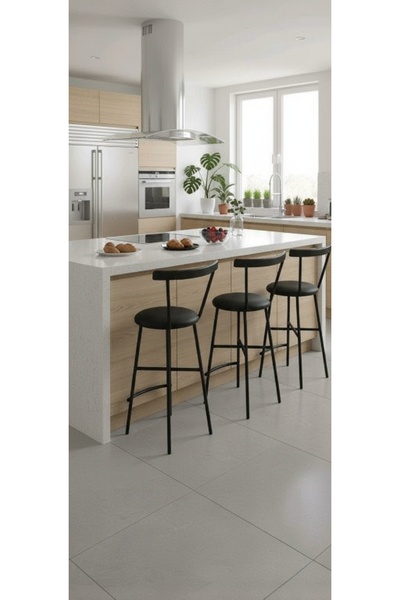 ASYACRAFT Ahşabın Büyüsü Siyah Bar Sandalyesi