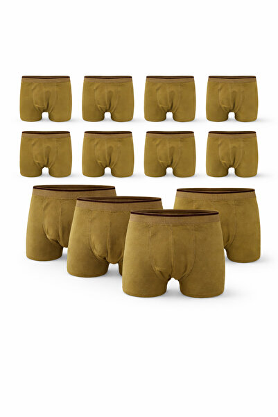 QULAT Asker Boxer 12’li Paket Erkek Pamuklu Rahat Kesim İç Çamaşırı