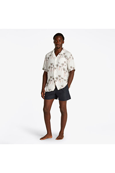 Tommy Hilfiger Bowling Print Erkek Bej Gömlek