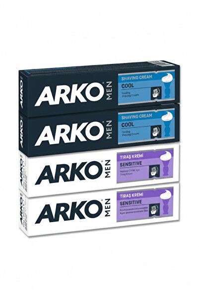 Arko Nem Cool Tıraş Kremi 90 G X 2 Adet + Sensitive Tıraş Kremi 90 G X 2 Adet