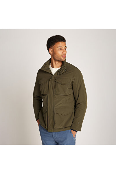 Tommy Hilfiger Erkek Haki Mont