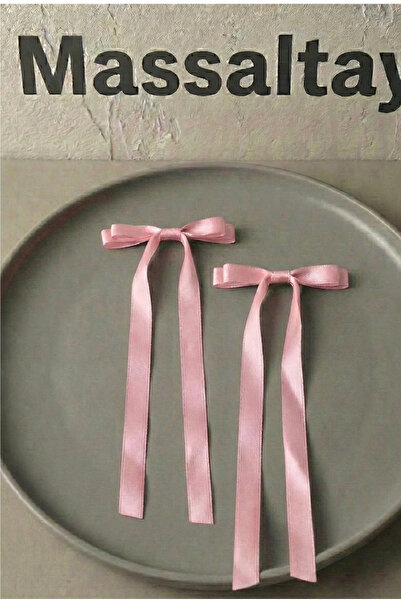 Massaltay مشبك شعر من الساتان مكون من قطعتين من فيوك - أنيق، متين، للاستخدام ...