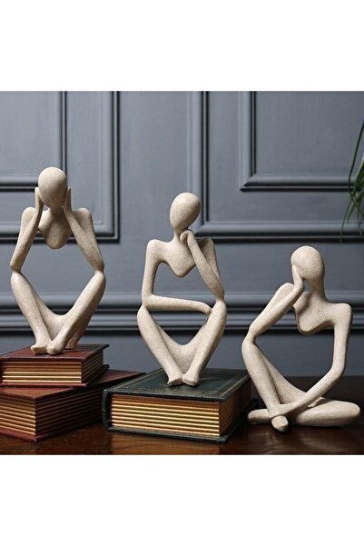 HanımeliAtölyesi Üçlü düşünen adamlar seti