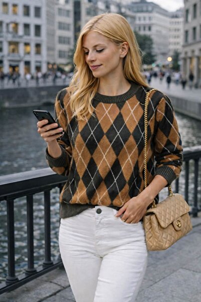 bb butik basic Thick Equivalent Baklava Sweater G3169