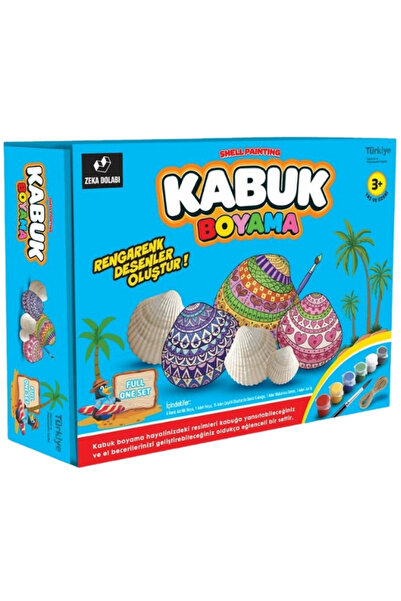 ZEKA DOLABI KABUK BOYAMA ( Boya, Boyama, Deniz Kabuğu, Aktivite, Etkinlik Seti )