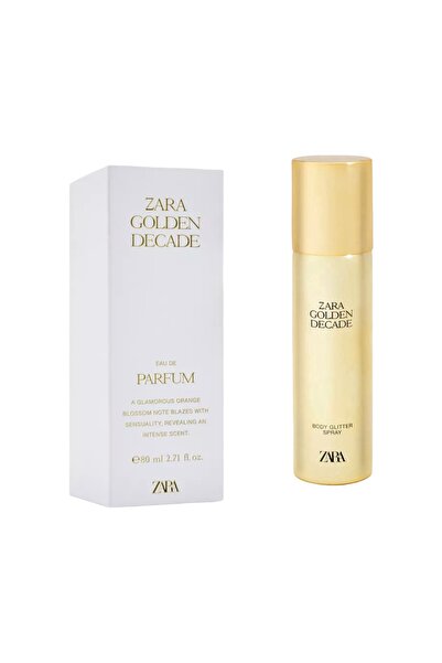Zara GOLDEN DECADE 80ML KADIN PARFÜM & GOLDEN DECADE VÜCUT SİMİ SPREYİ