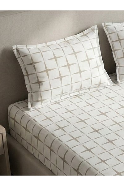 femmhome Fitted Sheet |   100% Cotton |   Premium |   Single/Double/King |   63 Wire Weaving |   Came Soft Grid Series