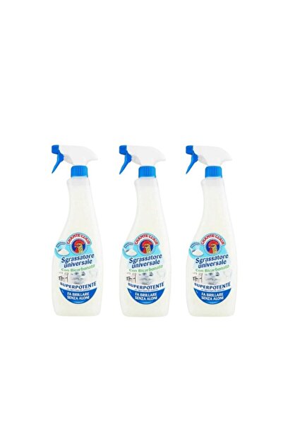chante clair Promo Set 3x Universal Degreaser with Bicarbonate, 3×750 ml, Sup...