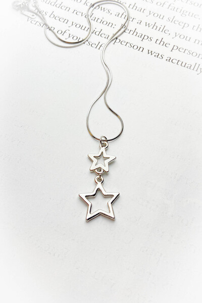 roshel Çelik Sallantı Yıldız Kolye Altın Kaplama