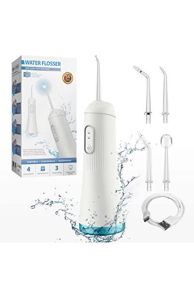 OEM TAHATH Portable Oral Irrigator – Professional Cleaning, 4 Nozzles, 3 Mode...