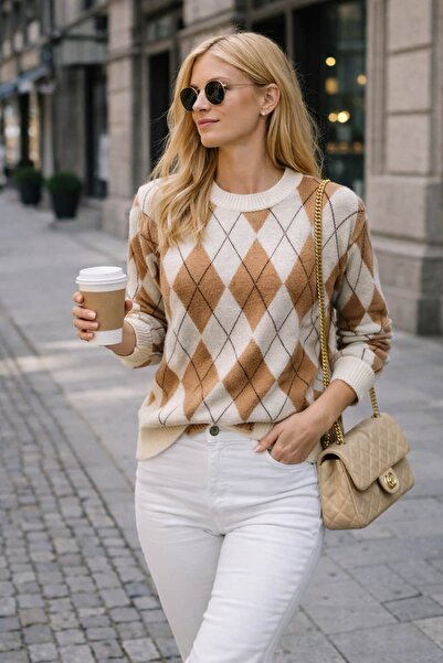 bb butik basic Thick Equivalent Baklava Sweater G3169