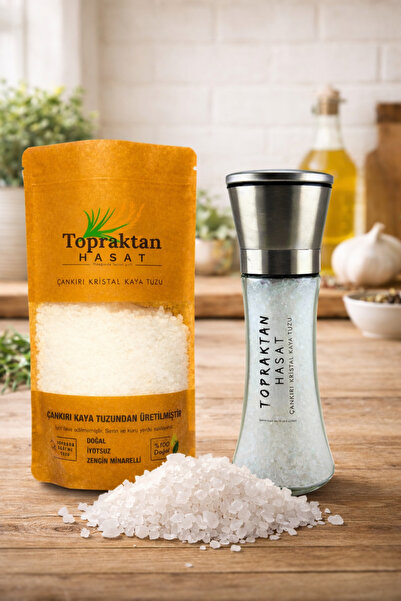 topraktan hasat odağında lezzet gizli Çankırı Kristal Kaya Tuzu Granül 1 kg +...