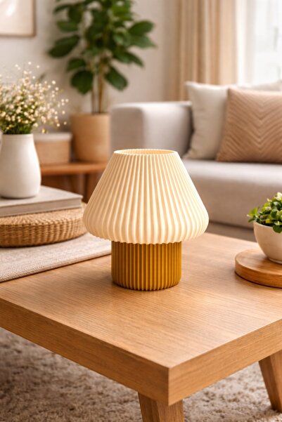 VEMİA Dekoratif Masaüstü Tealight Lambader-Modern Şık Estetik Obje (Led Mum D...