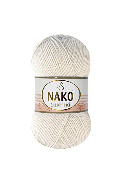 NAKO Super Pearl - 6383 Mushroom Beige - 5-Pack - 100Gr/260M - Hand Knitting ...
