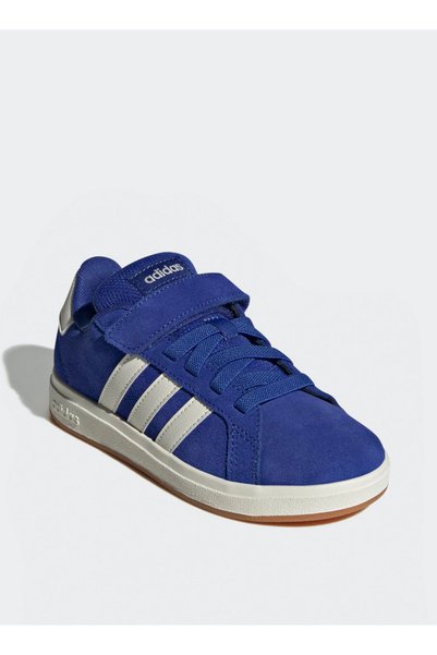 adidas حذاء رياضي للأولاد من جراند كورت 00S El مزود بشريط لاصق