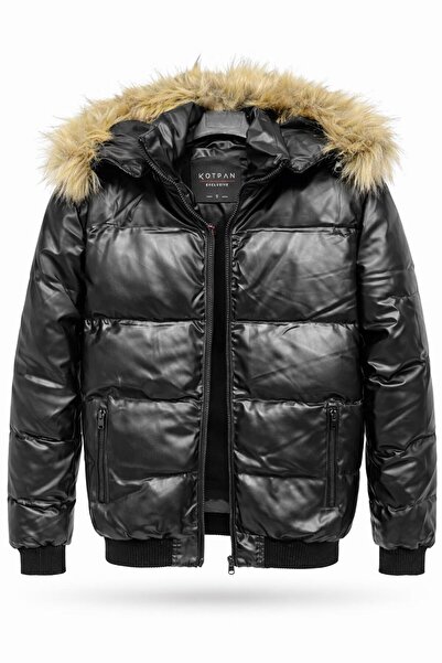 CLASSİCS MEN Slim Fit Windproof Fiber Filled Coat