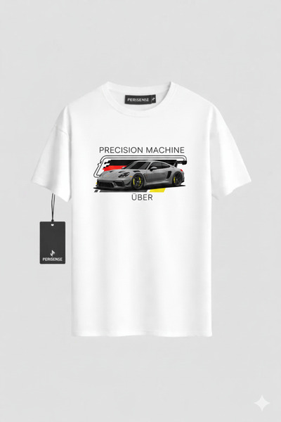 YRN COLLECTION Unisex AUTOBAHN STORM Štampano Premium Pamučni džersej Oversiz...