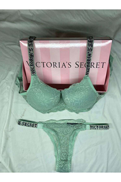 Kelebeklingerie Set de sutien push-up cu dantelă (LIVRARE FĂRĂ CUTIE)