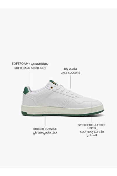 Puma Men Court Classic Lace-Up Low Ankle Sneakers