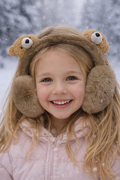 Jaida Moda Children's Foldable Teddy Bear Figure Plush Headphones |   Washable