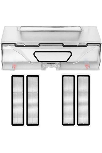 RotRever Dreame Vacuum Mop D9 Compatible Dust Container and 4 Hepa Filter Rep...