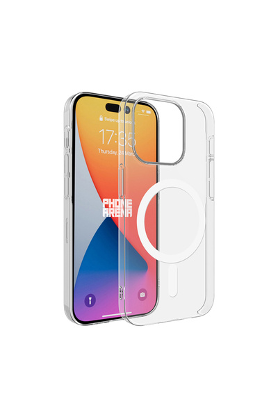 zore iPhone 15 Pro Max Kamera Korumalı M-Safe Şarj Özellikli Şeffaf ASMA Lond...