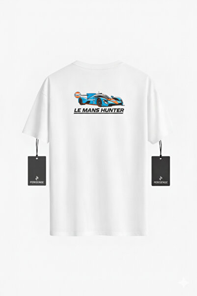PERISENSE Unisex Le Mans Hunter Printed Premium Combed Oversized T-Shirt