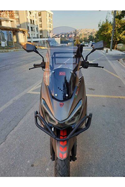 MOTOCAM RKS Newlight 125 Ön Cam 2021-2022 Model 55cm Füme Renkli 4mm PRO MODE...