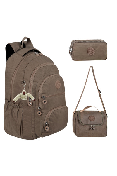 Freedom Set of 3 Crinkle Fabric Bag + Thermal Lunch Bag + Pen Holder, with Mo...