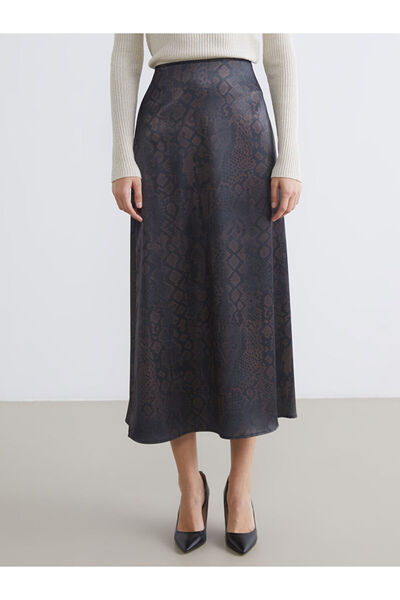 LC Waikiki Σατέν φούστα με σχέδιο