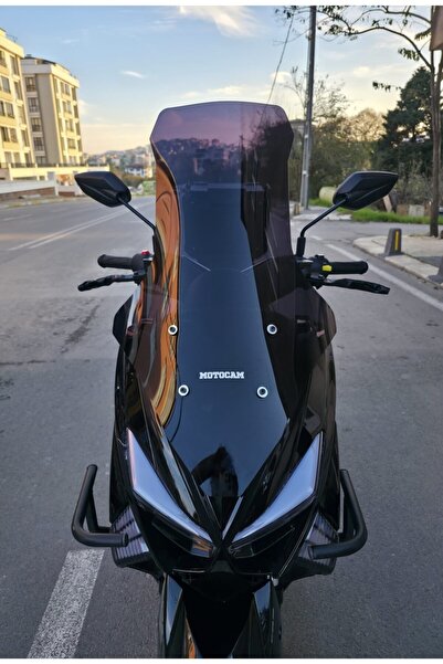MOTOCAM Küba Chia 125 Ön Cam 2023-2025 Model 78cm Siyah Renkli 4mm UZUN