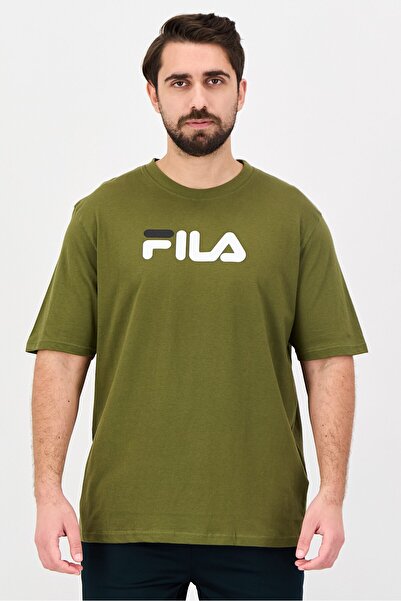 FILA Men Sportswear Fit Short Sleeve Outdoor T-shirt, Olive