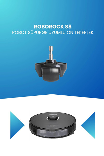 ELECTROLL Roată frontală compatibilă cu aspiratorul robot Roborock S8