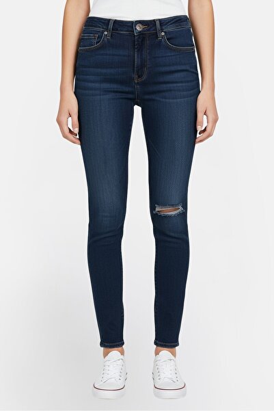 Levi's Women Slim Fit Washed Strechable Jeans, Blue