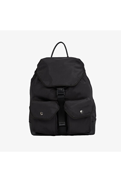 Calvin Klein Speed Clip Ut Flap Bapa35 Ny Erkek Siyah Sirt Çantası