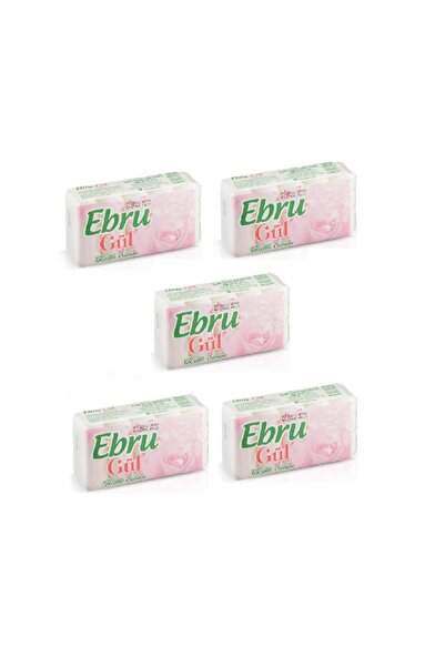 Ebru صابون الجمال المضاف إليه الورد 5x75 جرام 5 قطع