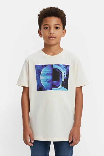 The Children's Place Kids Boy Crew Neck Short Sleeve Graphic Print T-Shirt, O...