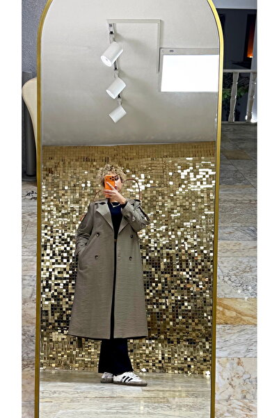 BELİS WEAR AYŞE AKAY UZUN SIRT DETAYLI TRENÇKOT