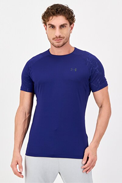 Under Armour Men Fitted Short Sleeve Training T-Shirt, Purple