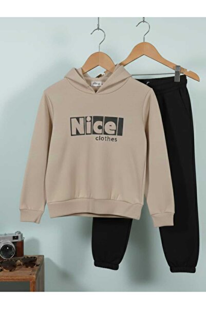 Nice Clothes Children's Tracksuit Set Hooded Unisex Print